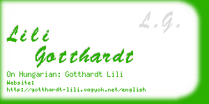 lili gotthardt business card